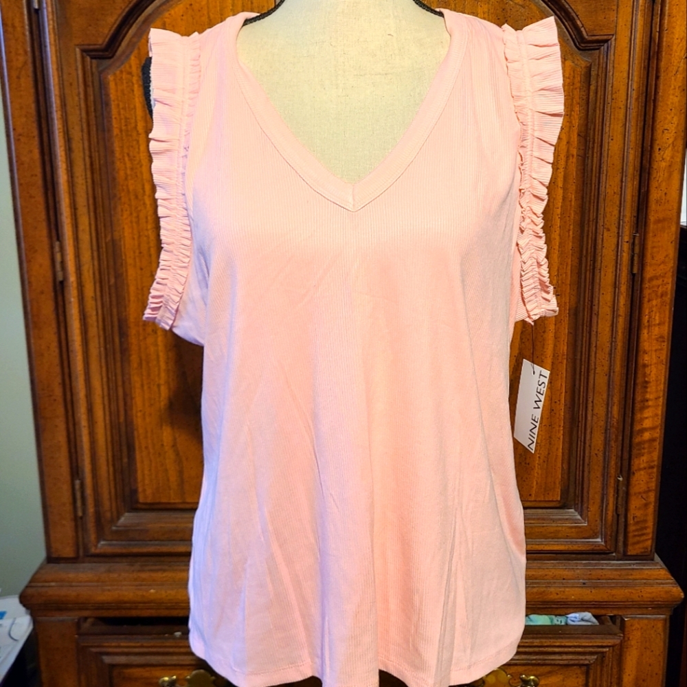 Nine West pink tank. New with tags